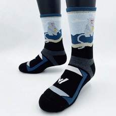 【】【特有種】極致速乾美麗諾羊毛登山襪-高筒(%防縮美麗諾羊毛原紗 登山襪 保暖襪 除臭襪 厚襪), 1個, 台灣獼猴-單雙,M(22-24.5cm)