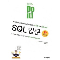 Do it! SQL 입문:비전공자도 개발자도 쉽게 배우는 기초 문법 + 실용 예제, 이지스퍼블리싱