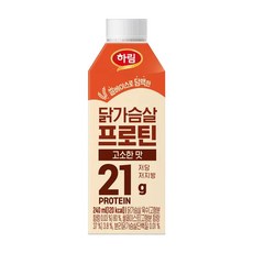 하림 닭가슴살 프로틴 고소한맛 240mlX10팩 (단백질 21g) 쉐이크 음료, 10개