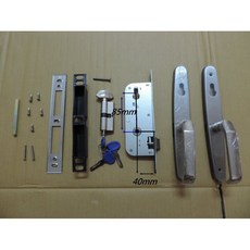 CASA 910 門鎖 通風門水平鎖 二片式通風門 鎖匣長:40 中心距離:85, 1個, 葫蘆鎖芯70mm