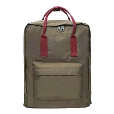 학생 가방 기내 Schoolbag 패션 경량 간단한 여행 배낭 수하물 컴퓨터 대용량, 16 인치, Army gr n d belt