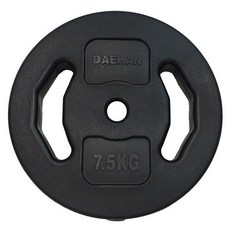 대한스포츠 PVC 바벨, 7.5kg, Black, 1개