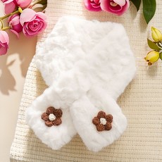 冬季ins毛絨圍脖仿獺兔毛毛百搭可愛護頸圍巾