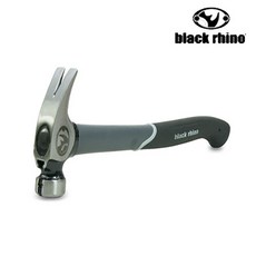 美國黑犀牛Black Rhino專業級19盎司拔釘榔頭，玻璃纖維手柄鐵鎚，輕鬆拔釘，耐用舒適, 1個, 鐵鎚19盎司, 鐵鎚19盎司