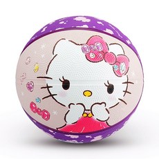 兒童橡膠籃球 運動玩具 幼兒園遊戲皮球 卡通拍拍球 冰雪奇緣2 蜘蛛人 交換禮物 便宜玩具, 五號凱蒂貓, 1個