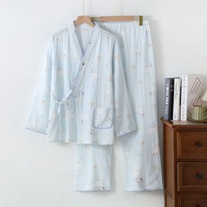 DFMEI 新款和服純棉雙層紗布月子服睡衣春夏季孕婦產後哺乳可調節家居服