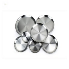 정스토어 스텐 원형트레이 재료손질트레이, 7호 34cm, 1개