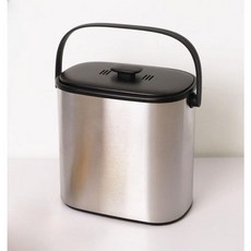 글로우앤고 스텐 싱크대 걸이형 음식물 쓰레기통 5l, 1개