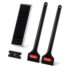 FOSHIO 안전 스퀴지 플라스틱 면도날 스크레이퍼 유리창 색조 스티커 제거 자동차 데칼 라벨 청소 삽 도구 2, 1개