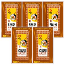 CJ 백설 숯불구이맛 김밥햄 260g, 5개