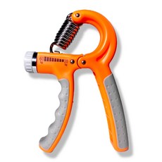 윈어블 PAPS 무소음 60kg~10kg 소방관 체대 경찰시험 악력기 전완근 운동 기구, 무소음 악력기 주황, 1개