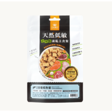 汪喵星球 天然低敏小方粒凍乾主食餐 幼貓專用 低敏配方 呵護腸胃 營養均衡 酥脆口感, 80g, 1包