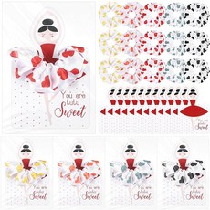 Lyrow 발레리나 파티 선물 발레 헤어 액세서리 발레 머리띠 교환용 발렌타인 선물 파티 선물 (핫 스탬핑 48피스)