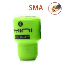 5.8G 롤리팝 4 RHCP 안테나 고이득 2.8Dbi FPV 송신기/수신기 SMA/RP-SMA/MMCX/UFL 레이싱 드론 부품용, 25 Short Green SMA