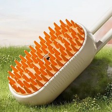 스팀브러쉬 반려동물 물 스팀 스프레이 빗 전기 마사지 그루밍 털 제거 안티 헤어 플라잉 3 in 1, 1개
