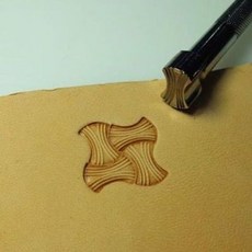 皮雕皮藝用具 手工印花印刻 DIY手動 精雕鋼製繩紋席紋, 1個