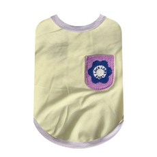 강아지 썬세이프 와펜 메쉬 쿨나시 중형견 대형견 옷, 1개, 옐로우