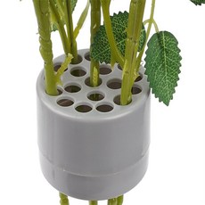 나비쌤 원형 꽃꽂이 홀더, 소 - 그레이