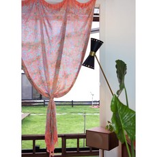 [Comfy Sarong] Vintage garden - Pale Pink / 사롱 비치웨어 홈데코 인테리어 비치매트 커버업 커튼 랩스커트 여행 캠핑 피크닉 패브릭 서핑