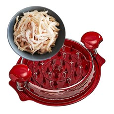 닭가슴살 찢기 슬라이서 고기 찢는 기구 야채다지기 닭가슴살분리기, 붉은색, 2개