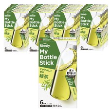 AGF Blendy My Bottle Stick清新綠茶隨身包, 24個, 6入, 2.5g