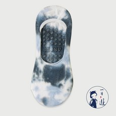 NicoFun 愛定做 1雙 棉質瑜珈襪，船型隱形室內襪，矽膠防滑防掉跟，體操運動襪，皮拉提斯襪 (女襪23-24.5)