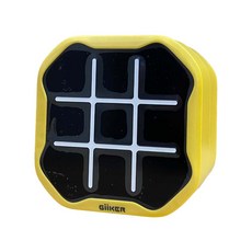 GiiKER 超級井字棋，親子互動益智遊戲，便攜式九宮格，策略思考玩具, 黃色, 1個