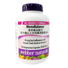 webber naturals MenoBalance 草本複合配方 40歲以上女性專用膠囊, 1個, 150顆