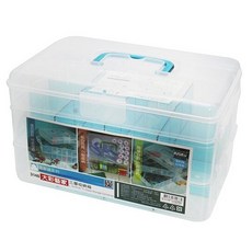佳斯捷 台灣製 彩藝家 3147 3148 三層組合收納箱, 1個, 3148 大 藍色