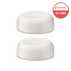 더블하트 모유실감 젖병 악세서리 젖병뚜껑, 2개, 화이트
