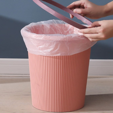 작은 원터치 뚜껑휴지통 버튼식 테이블 책상 미니쓰레기통, 네이비