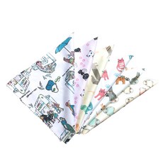 렌즈소녀 그림 안경닦이 6장, 6개, 랜덤찬스