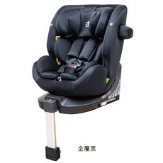 SafetyBaby適德寶 0-12歲 isofix安全帶兩用通風型座椅 Oxalis SL支撐腳 汽車安全座椅 安全汽座, 磁吸版(金屬黑)