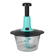 DS 수동 야채 다지기 2L 대용량 마늘 고추 이유식 초퍼 만능 다지기, 1개, 블루
