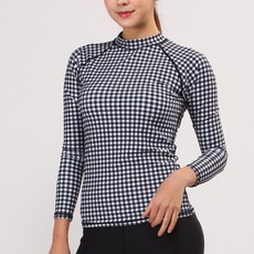 에리페 여성용 로쉬트 래쉬가드 상의, 체크