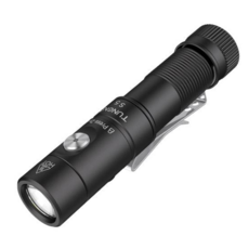 TuNeng S5 LED 손전등 고휘도 캠핑 낚시 야간작업 휴대용 AA 라이트, 블랙, 1개