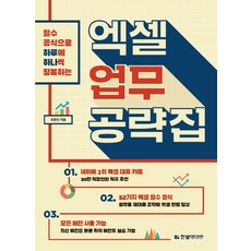 엑셀 업무 공략집:필수 공식으로 하루에 하나씩 정복하는, 한빛미디어