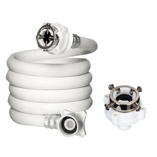 曼德旺 通用型鋼頭螺絲洗衣機進水管延長管 注水管 加厚防爆 各廠牌適用, 1個, 洗衣機進水管, 2米