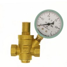 PPR25*25 雙活接黃銅減壓閥 (帶表) 穩壓閥, DN15 4分帶表 走量款, DN15 4分帶表