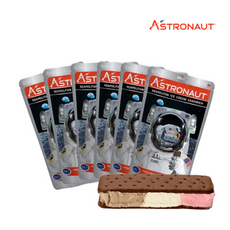 [Astronaut] 우주식량 동결건조 아이스크림 녹지않는 안녹는 아이스크림 간식 6팩 Astronaut Foods Freeze-Dried Ice Cream, 1세트, 168g