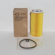 CARNOL 쏘렌토R 오일필터 (볼트미포함) 전용 오일필터 호환 (26320-2F100), 1개, 쏘렌토R 오일필터 (볼트미포함) 26320-2F100