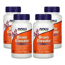 나우푸드 Brain Elevate 60베지캡슐, 60정, 4개