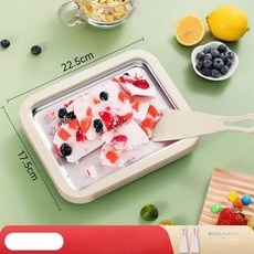 도랑가게 철판아이스크림판 아이스크림, 화이트