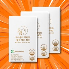 나인멜로 프리솔라 활성형엽산 활성엽산 프리솔라영양제 프리솔라임산부, 3개, 60정