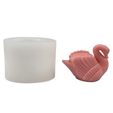 3D 백조 양초 몰드 귀여운 백조 실리콘 몰드 수제 디저트 장식 도구 DIY 푸딩-초콜릿 퐁당 캔디 장식