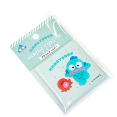 독서실용 저소음 컵받침 투명 아크릴 캐릭터 코스터 한교동
