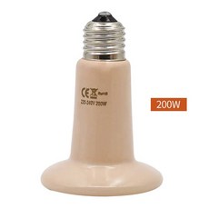 발열전구 온열 열등 1pc 반려동물 파충류 난방 램프 220V 원적외선 세라믹 이미 터 열 25W 50W 75W 100W 150W 200W