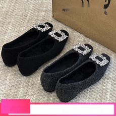 기모 털 로퍼 보트슈즈 겨울 여성 큐빅 키높이 신발