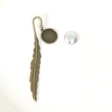 [펠트친구] 자수용 깃털책갈피[1279], 1개