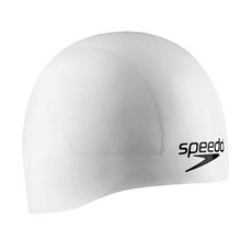 Speedo 성인 수영 모자 실리콘 아쿠아 V